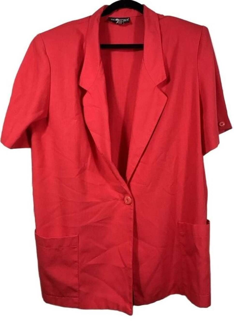 Sag Harbor Red Short Sleeve Blazer Size 20W